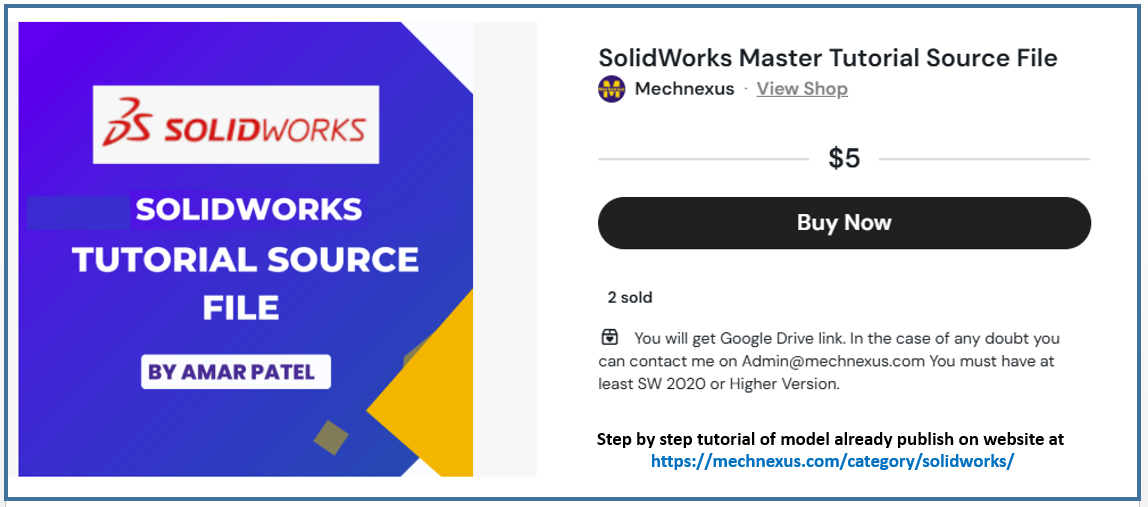 Solidworks tutorial source file 01