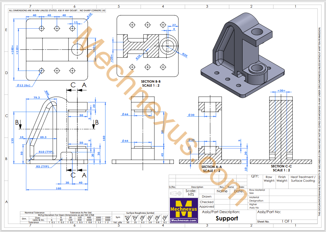 Solidworks Modeling & Drafting Tutorial 04