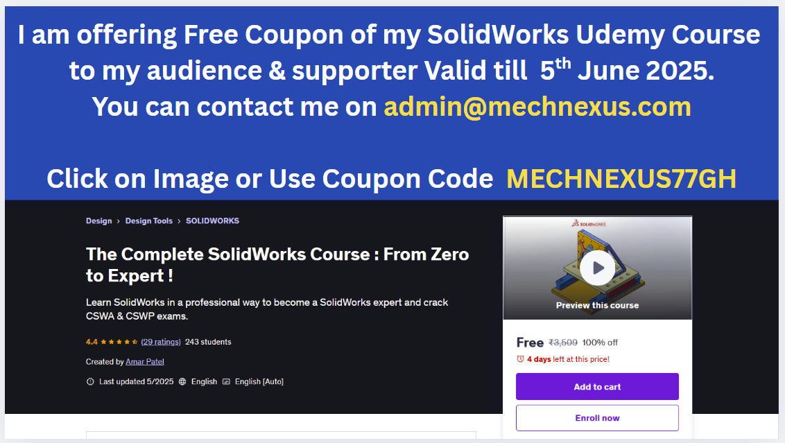 Udemy solidworks promotion jube 2025 r1
