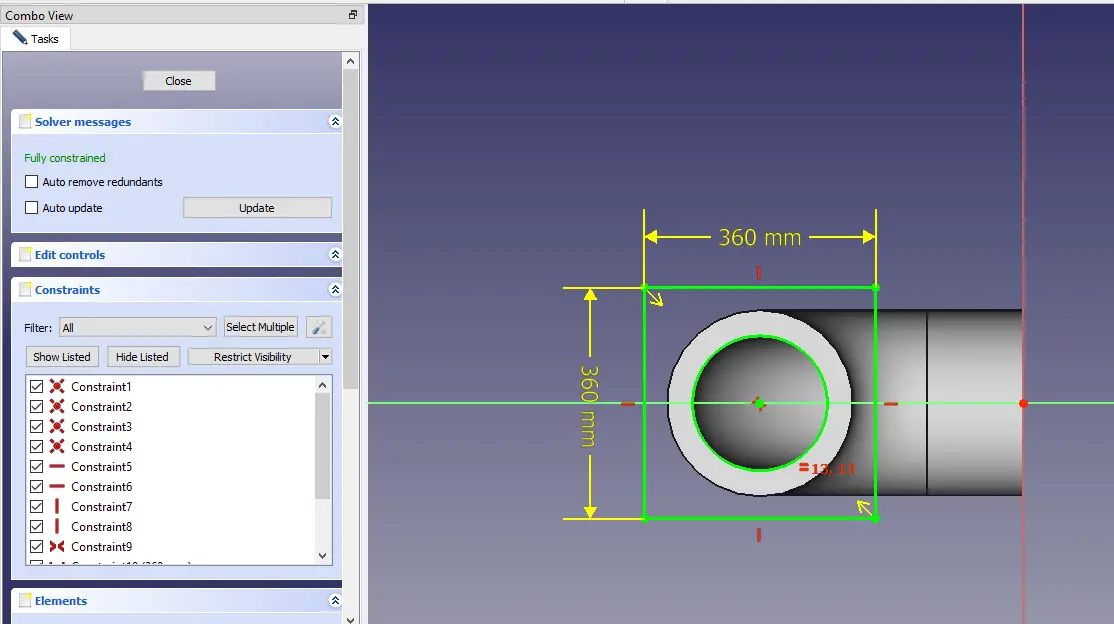 Model Pipe with Flange in FreeCAD_04