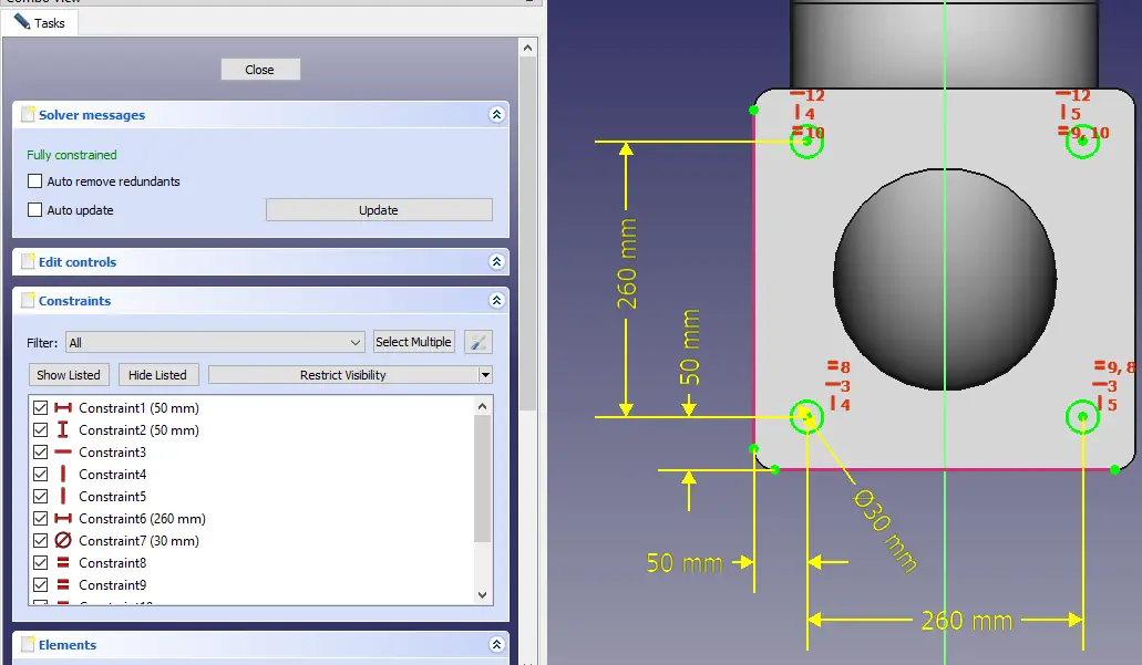 Model Pipe with Flange in FreeCAD_09