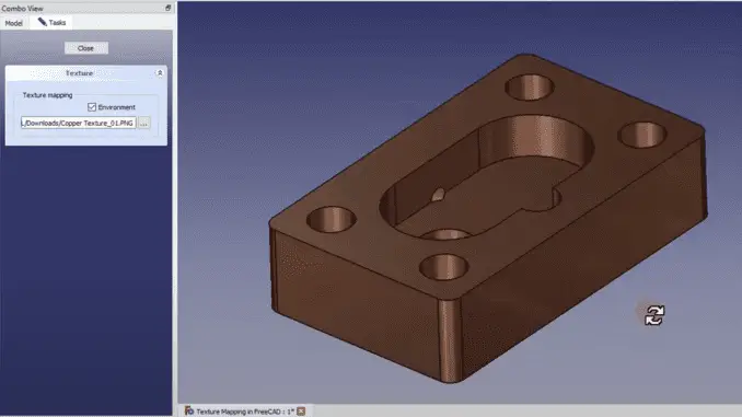 Texture mapping in freeCAd_05