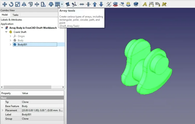 Array Body in FreeCAD_02