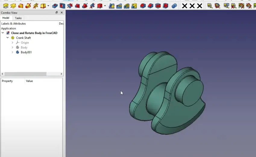 Clone and rotate body in FreeCAd