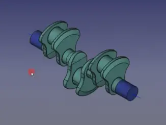 Crank Shaft Assembly In Freecad