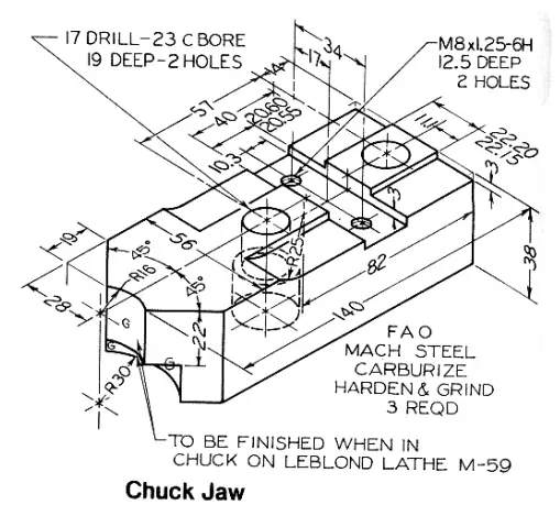 Model Chuck Jaw In Solidworks