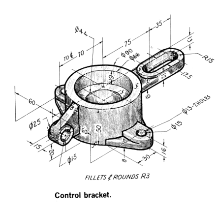 Model Control Bracket In Solidworks