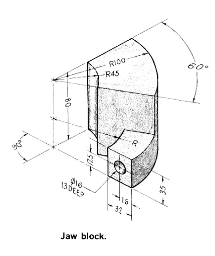 Model Jaw Block In Solidworks