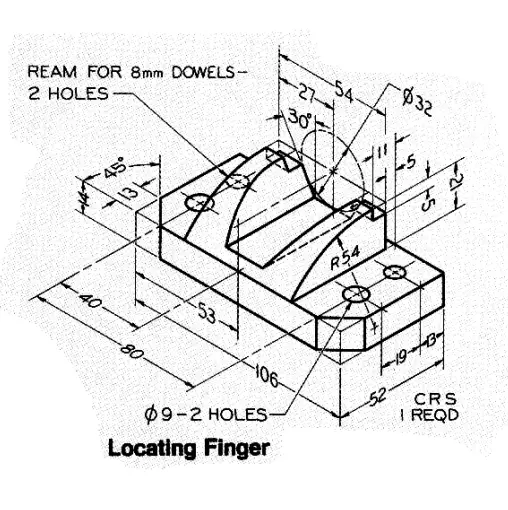 Model Locating Finger In Solidworks