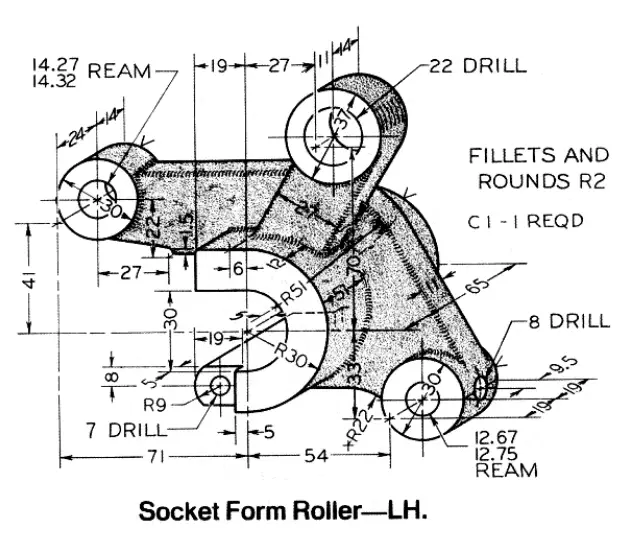 Socket Form Roller Lh In Freecad