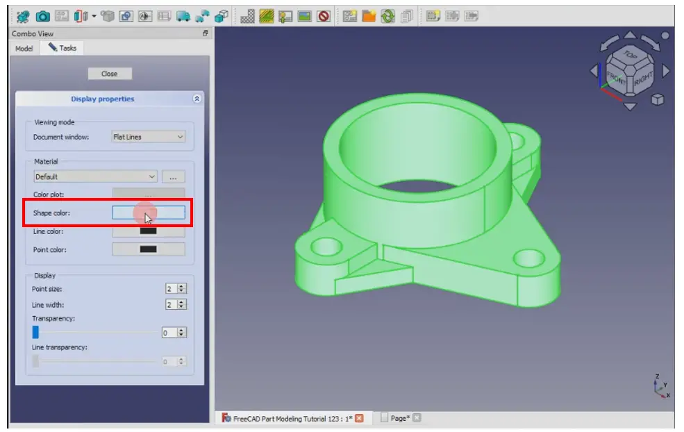 Add Active 3d View In Freecad Drawing 05