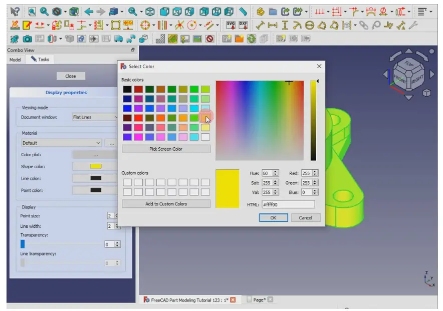 Add Active 3d View In Freecad Drawing 06