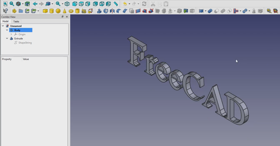 Making A String Solid In Freecad 01