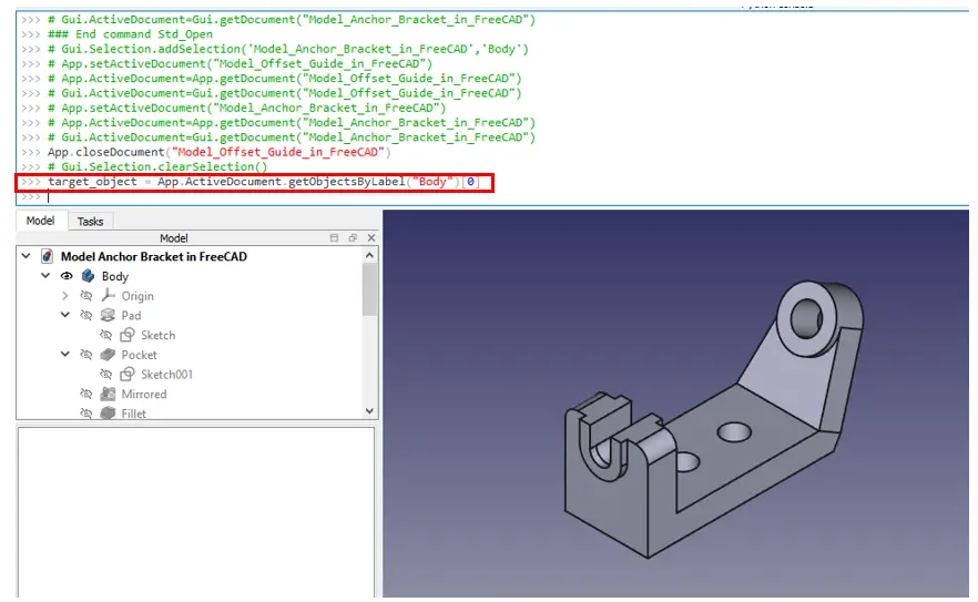 Measure Area, Volume & Center Of Mass With Python Script 02