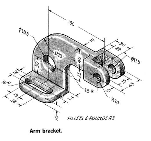 Model Arm Bracket In Freecad