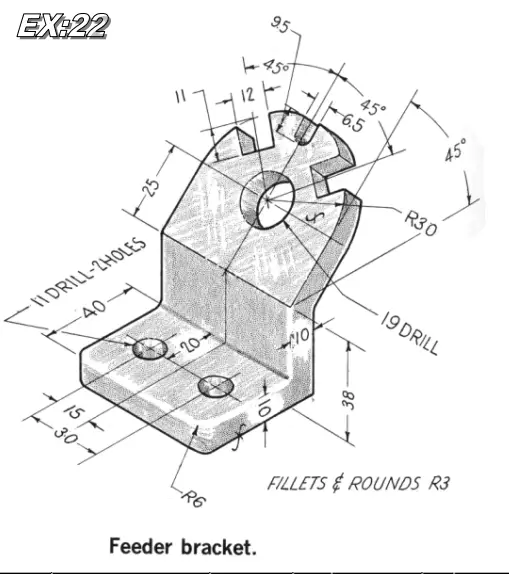 Model Feeder Bracket In Freecad