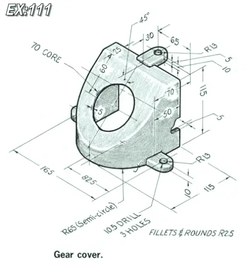 Model Gear Cover In Freecad