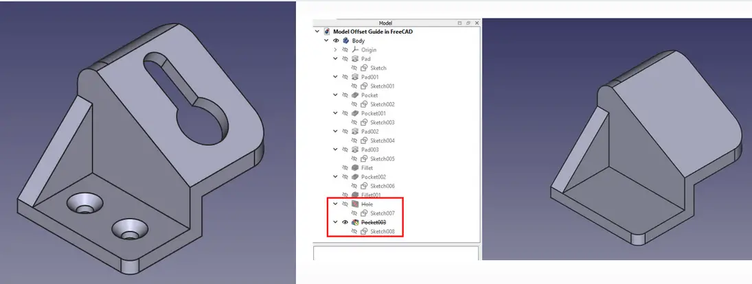 Suppress Part Feature In Freecad 1.0 Version 01