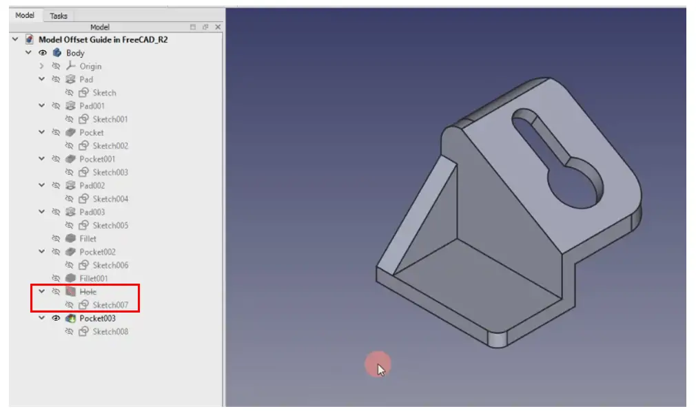 Suppress Part Feature In Freecad 1.0 Version 03