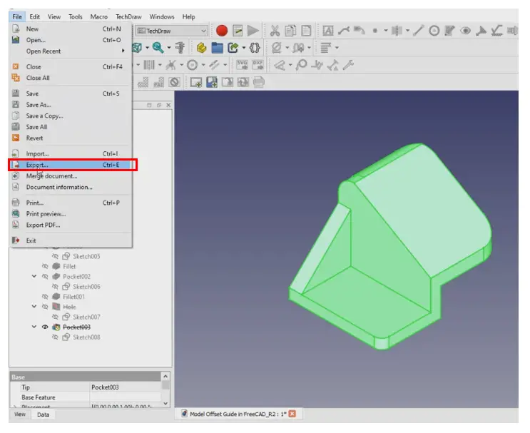 Suppress Part Feature In Freecad 1.0 Version 05