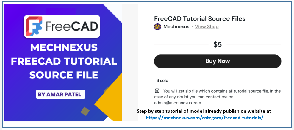 Mechnexus freecad tutorial source file r10