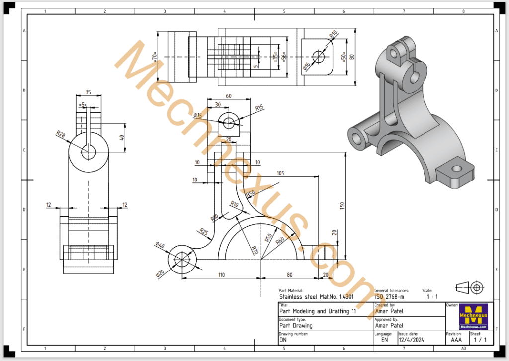 07. Drawing of Shaft Support