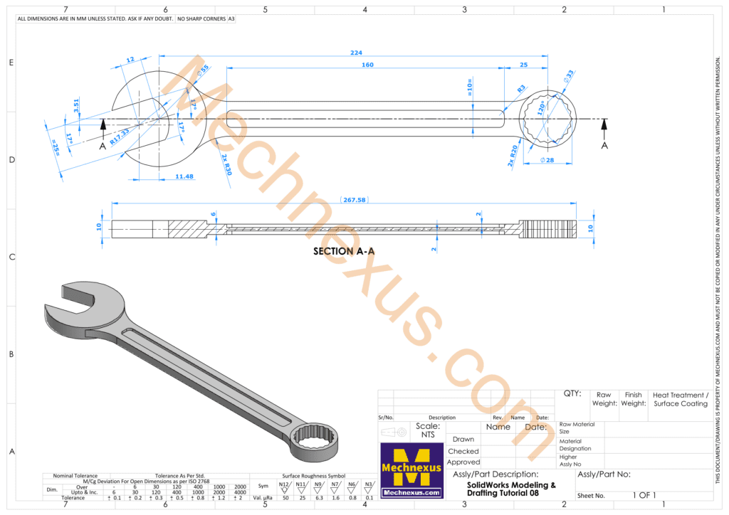 22. Drawing of Spanner