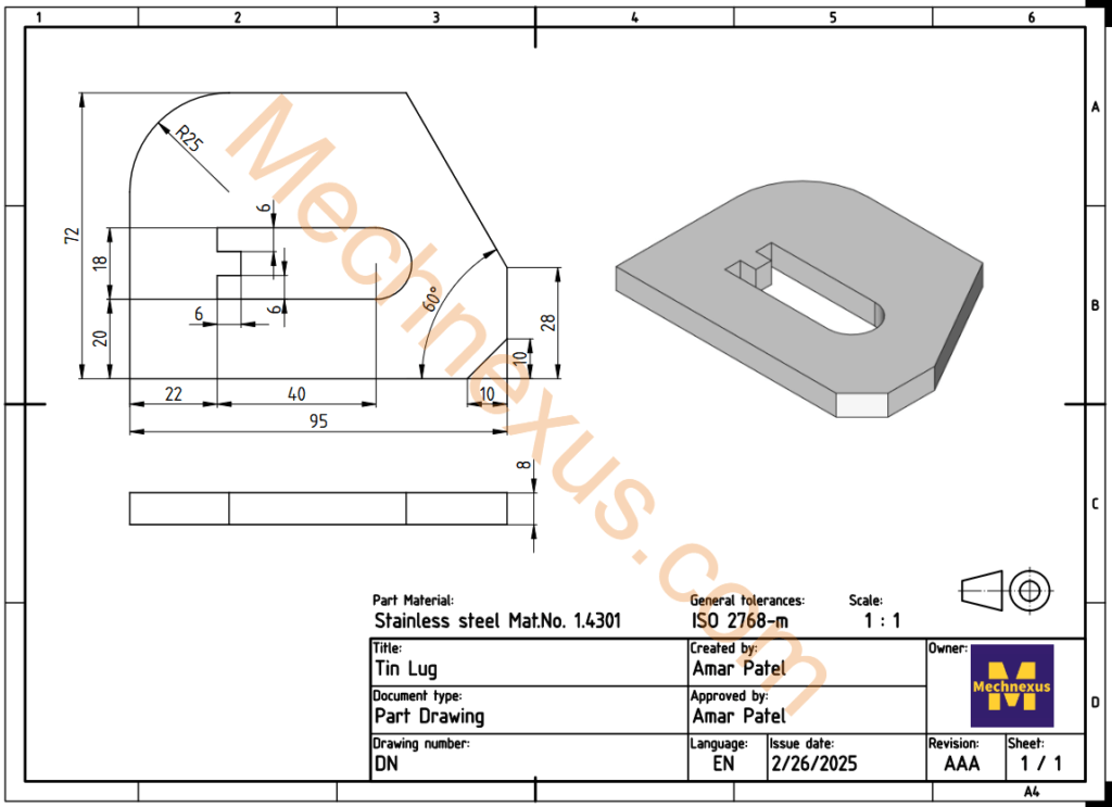 32. Drawing of Slot Guide Plate