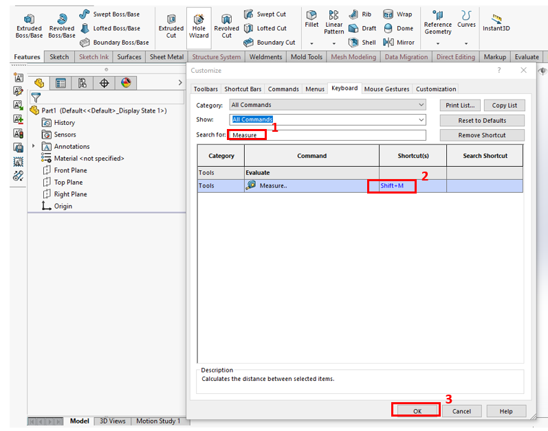Create Keyboard Shortcut In Solidworks 04