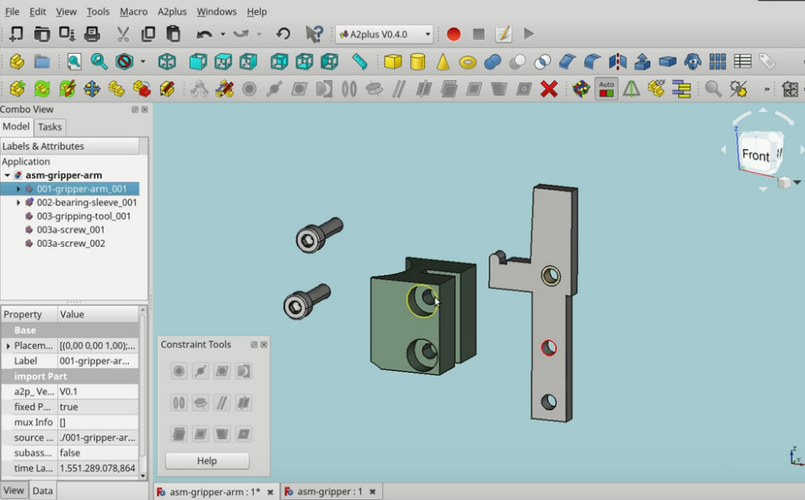 Freecad a2plus workbench 01
