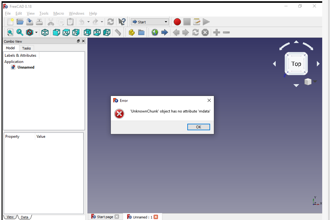 Freecad crashes on startup 01