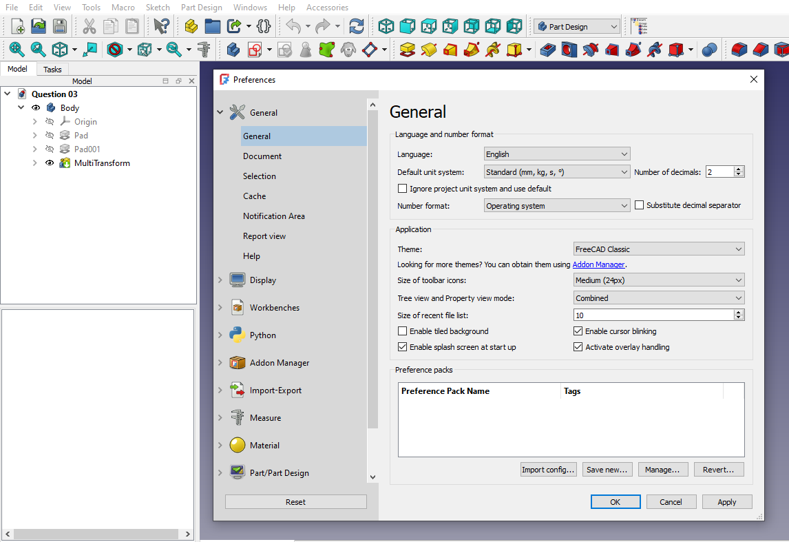 Freecad Customizable Interface 01