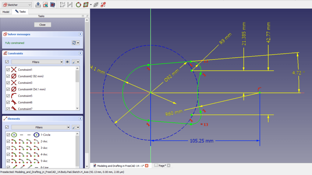 Construction Geometry Freecad