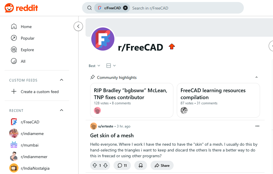 Freecad subreddit 01