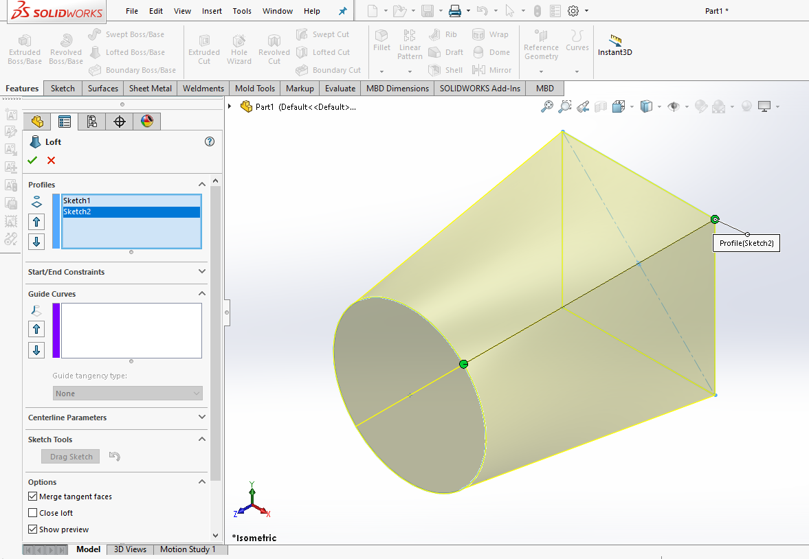 How To Use The Loft And Sweep Features In Solidworks 04