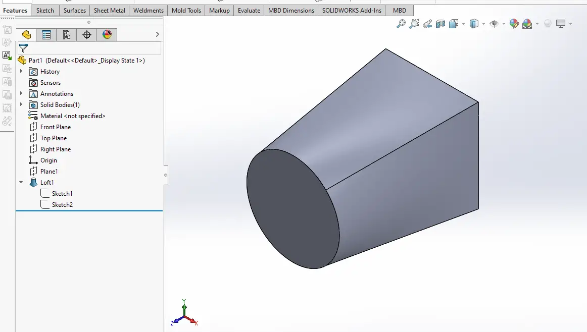 How To Use The Loft And Sweep Features In Solidworks 05