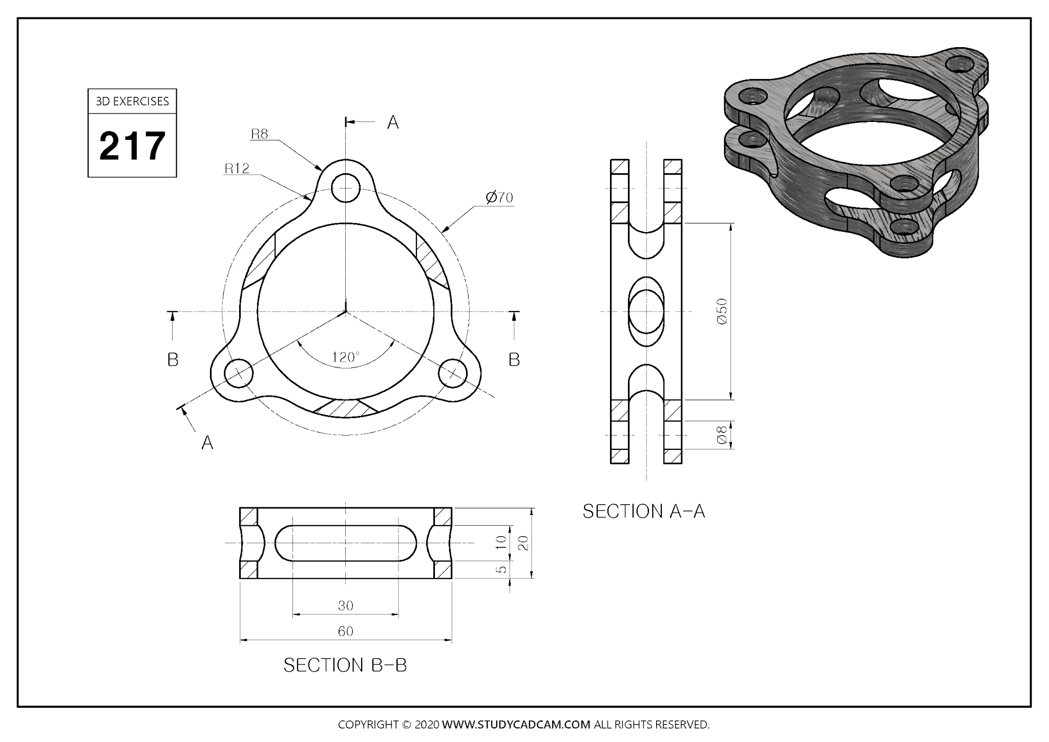 3d cad exercises (www.studycadcam.com) 217