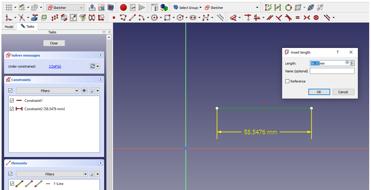 Multiple ways to edit constraint in freecad sketcher workbench 02