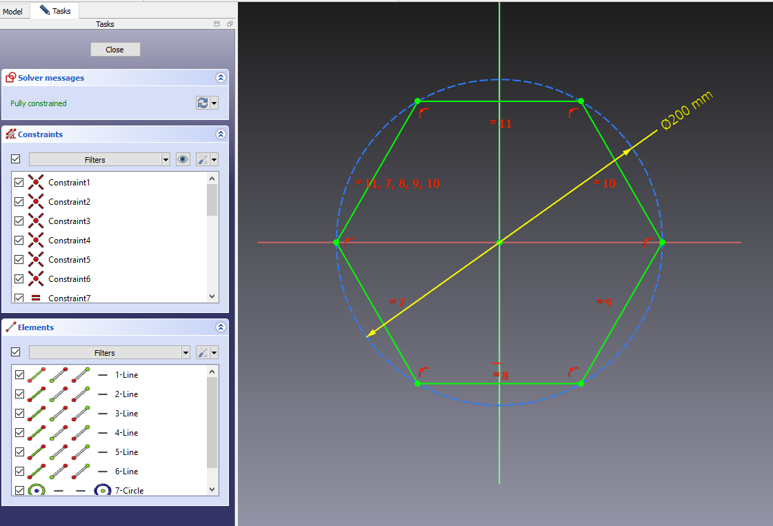 Reorient sketch with offset in freecad 1.0 01