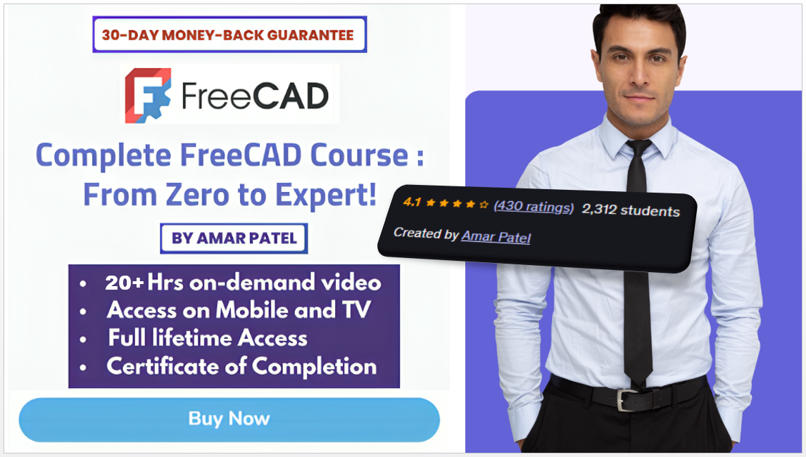 Udemy freecad complete course r5