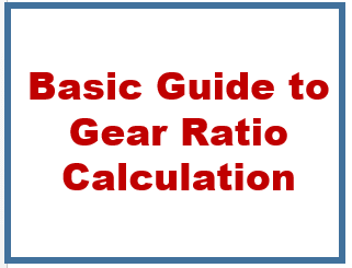 Basic guide to gear ratio calculation