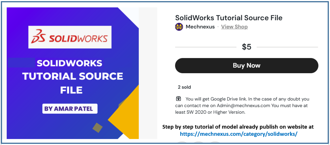 Solidworks tutorial source file 01