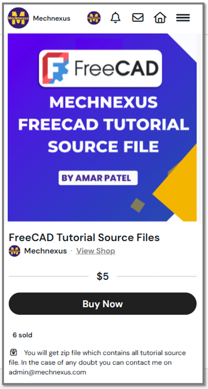 Freecad tutorial source file