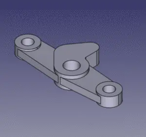 Model bracket in freecad