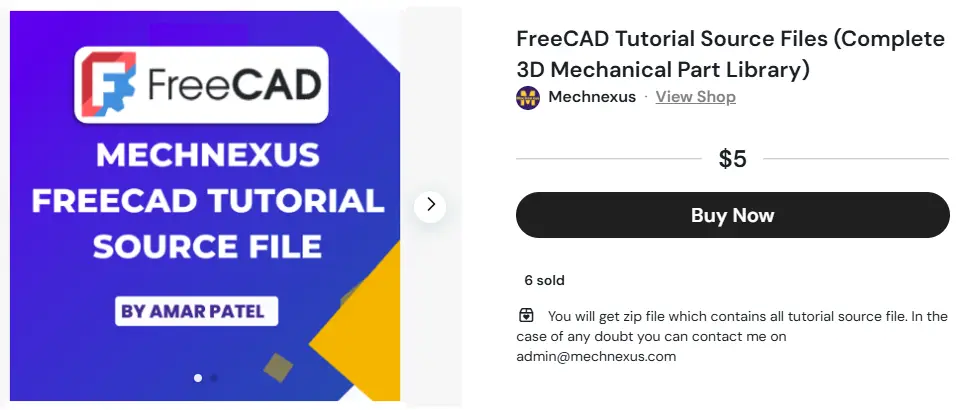 Freecad tutorial source file