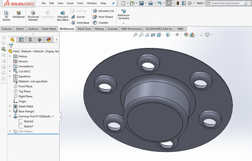 Create Forming Tool in SolidWorks for Sheet Metal Part – Mechnexus