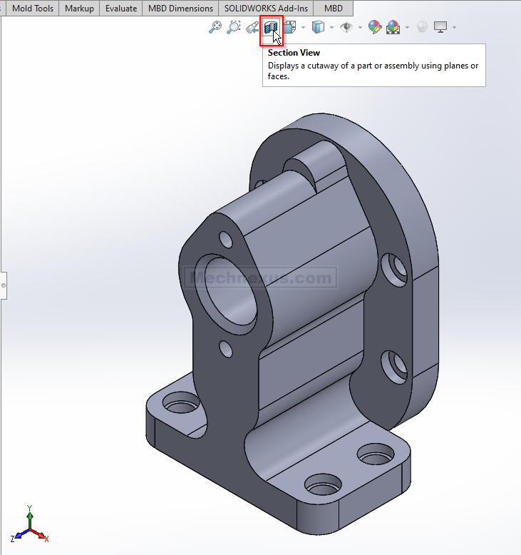 Section view solidworks 01