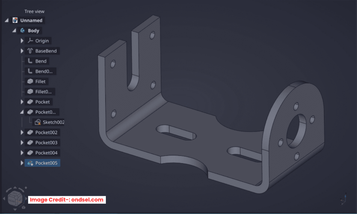 Designing for sheet metal bends, reliefs, and k factors
