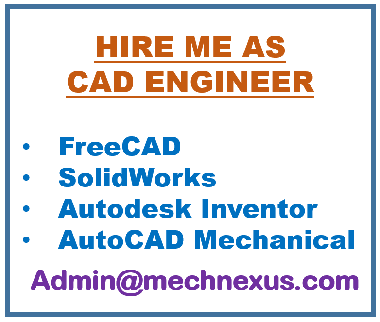 Hire me as cad engineer