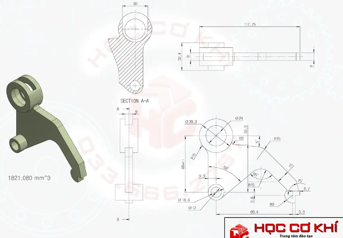 Model support plate in freecad